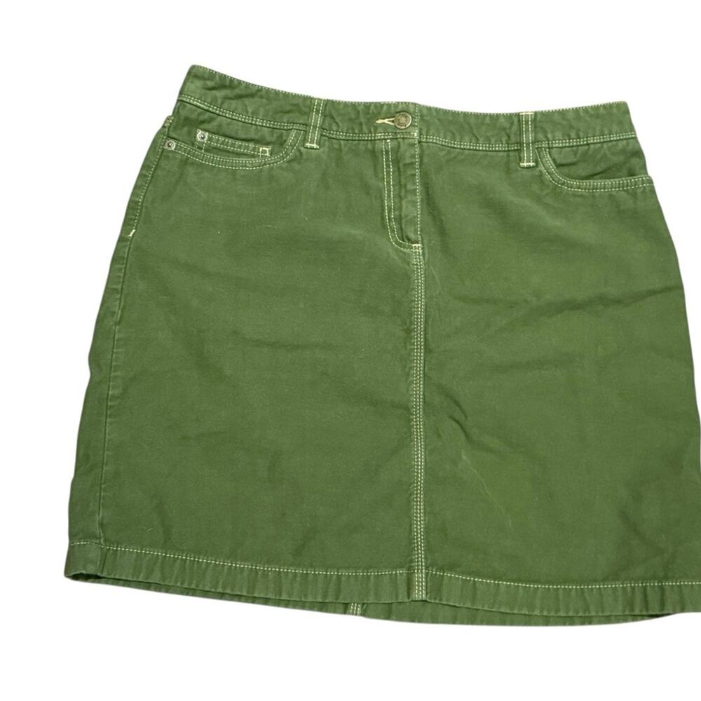 Boden Classic Olive Green Women's Size 12 Jean Style Skirt